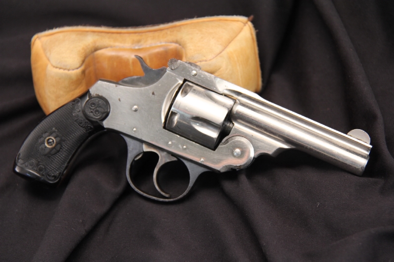 Iver Johnson Double Action Top Break Revolver, Nickel Cal. 38 S&W - C&R OK